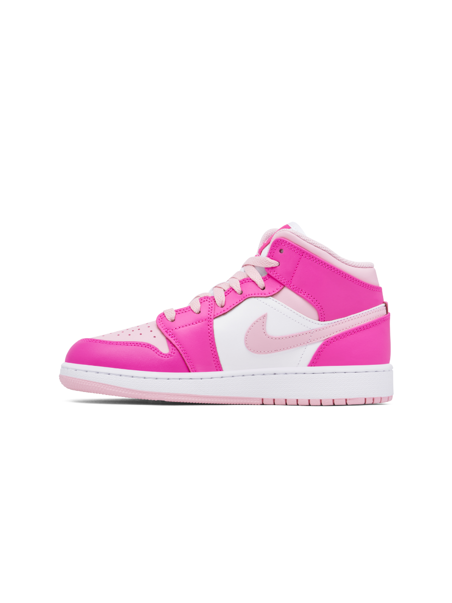 Картинка Кроссовки баскетбольные Nike Air Jordan 1 Mid Fierce Pink