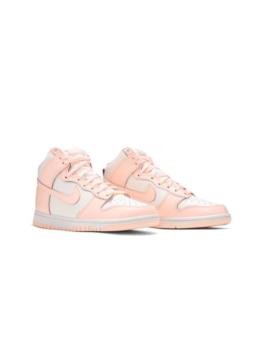 Кроссовки женские кожаные Nike Dunk High Crimson Tint Картинка Кроссовки женские кожаные Nike Dunk High Crimson Tint
